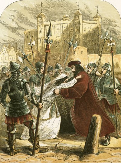 Sir Thomas More, a caminho da execução de English School