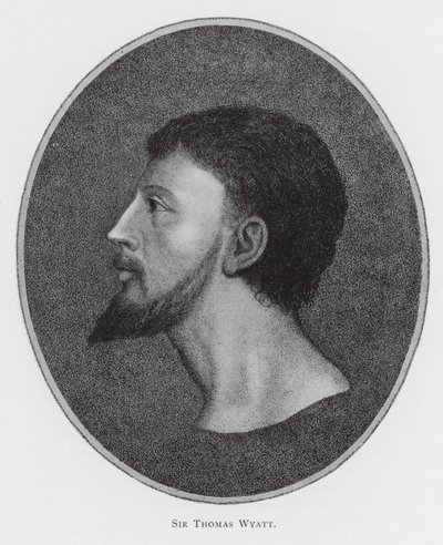 Sir Thomas Wyatt (Lithografie) von English School