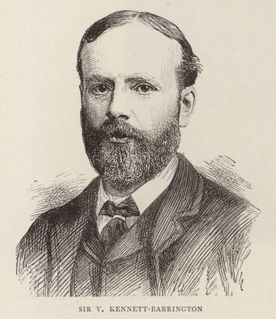 Sir V Kennett-Barrington (gravura) de English School