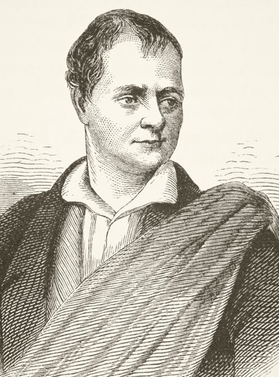 Sir Walter Scott, de "A História Nacional e Doméstica da Inglaterra", de William Hickman Smith Aubrey (1858-1916) publicou Londres, c.1890 de English School