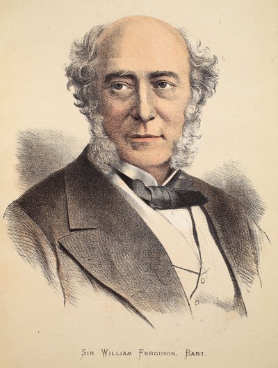 Sir William Ferguson, Bart, ilustração da edição pictórica da vida e descobertas de David Livingstone por J. Ewing Richie, pub. por A. Fullarton & Co., 1876 de English School