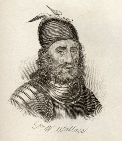 Sir William Wallace, do &39;Crabb&39;s Historical Dictionary&39;, publicado em 1825 de English School