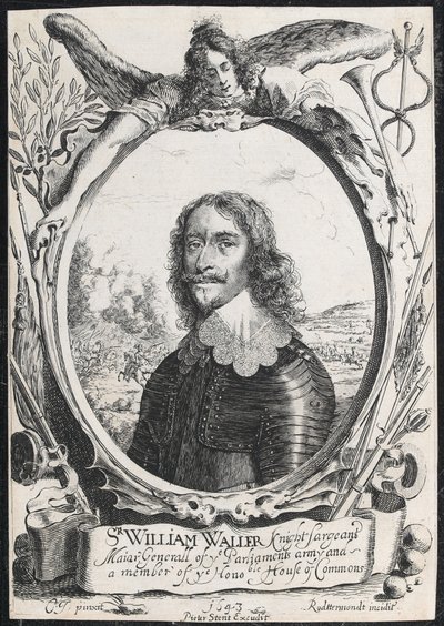 Sir William Waller, Cavaleiro Sargento Major Generall de vós, exército do Parlamento e membro de vós Honoble. Câmara dos Comuns de English School