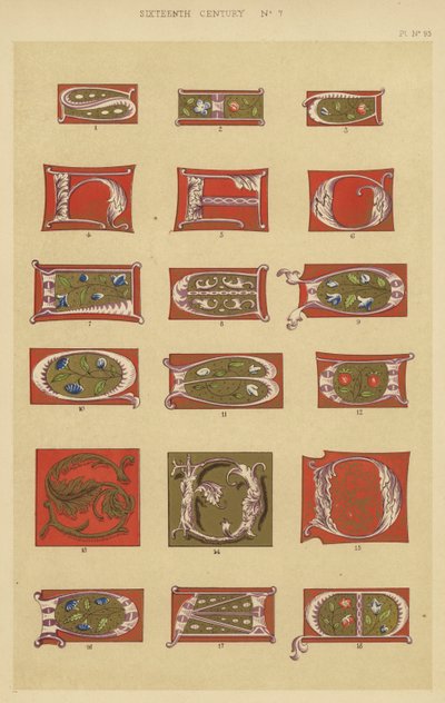 Século XVI (chromolitho) de English School