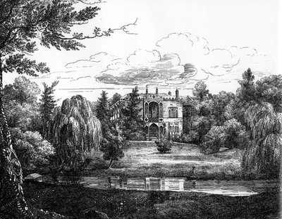Esboço da casa de Greenbank, Liverpool de English School