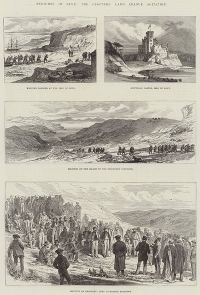 Esboços em Skye, a agitação da Crofters