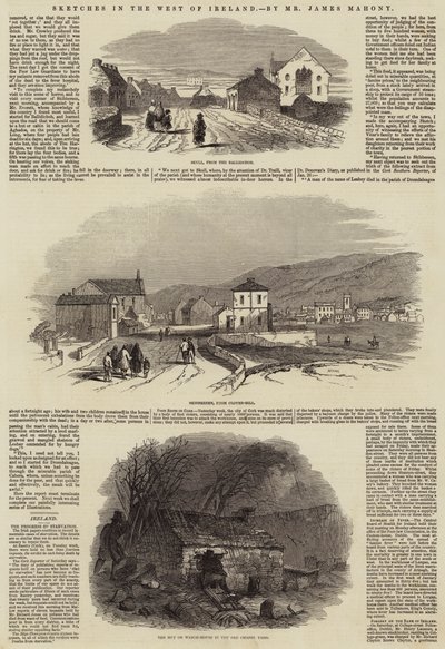 Esboços no Oeste da Irlanda (gravura) de English School