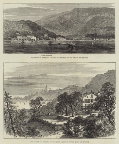 Esboços de Mentone (gravura) de English School