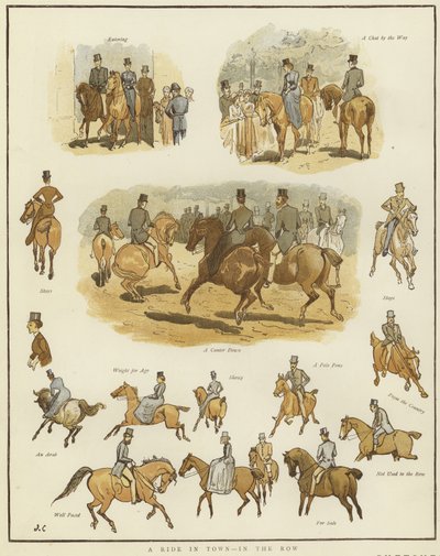 Esboços a cavalo de English School