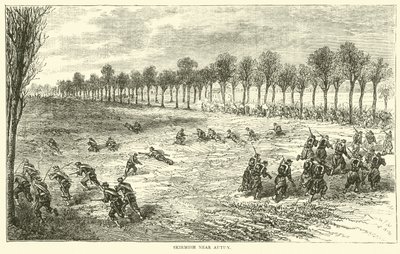 Escaramuça perto de Autun, dezembro de 1870 de English School