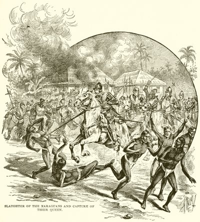 Massacre dos Xaraguans e captura de sua rainha de English School