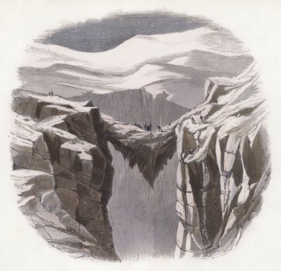Snow-Bridges (gravura colorida) de English School