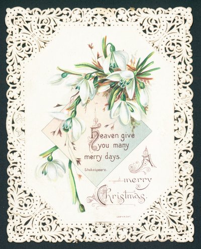 Snowdrops, cartão de Natal de English School