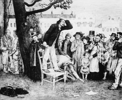 Orador Socialista, gravado por W. Strong, 1891 de English School