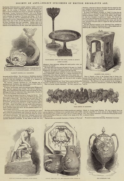Society of Arts, Select Specimens of British Decorative Art (gravura) de English School