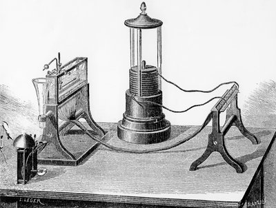 Soemmerings aperfeiçoado telégrafo, 1883 de English School