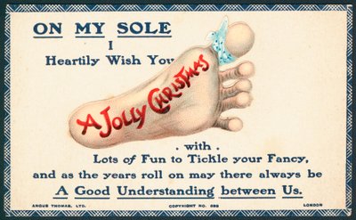 Sola do pé, cartão de Natal de English School