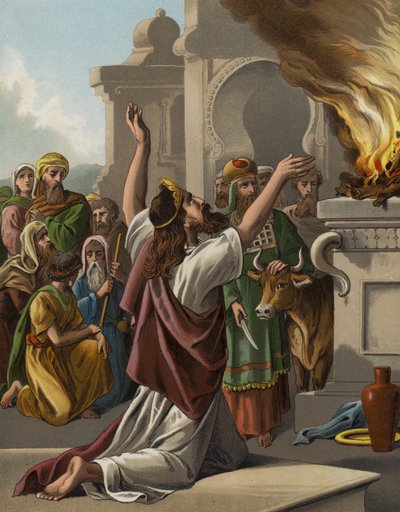 A oração de Salomão na dedicação do templo (chromolitho) de English School