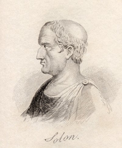 Solon, do &39;Crabb&39;s Historical Dictionary&39;, publicado em 1825 de English School