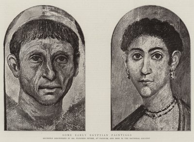 Algumas pinturas egípcias antigas (gravura) de English School
