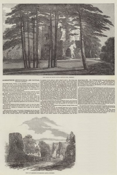 Somersetshire Archaeological and Natural History Society (gravura) de English School