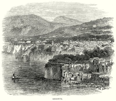 Sorrento (engraving) de English School