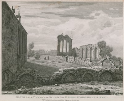 Vista sul oriental, de, a, convento, de, st helen, bishopsgate, rua, londres de English School