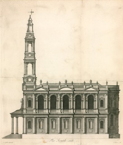 Lado sul, de, st, mary-le-costa, costa, londres de English School