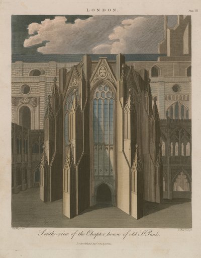 Vista sul, de, a, capítulo, casa, de, antigas, st, pauls, catedral de English School