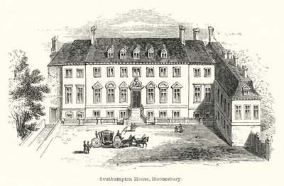 Southampton House, Bloomsbury (gravura) de English School