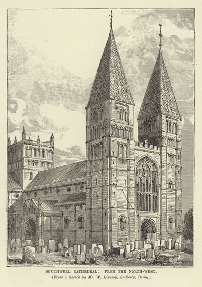 Catedral de Southwell, do Noroeste de English School