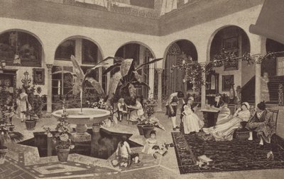 Interior espanhol (cromolitho) de English School