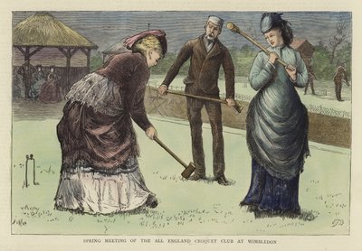 Encontro de Primavera do All England Croquet Club em Wimbledon de English School