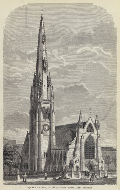 Igreja Quadrangular, Halifax (gravura) de English School