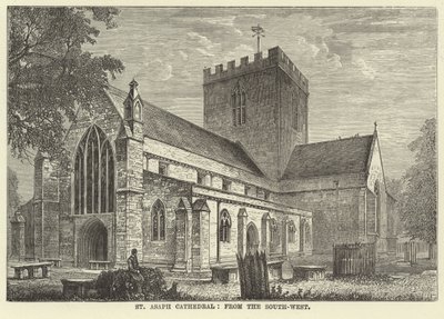Catedral de São Asaph, do sudoeste de English School