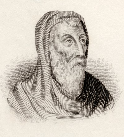Santo Atanásio de Alexandria, de &39;Crabbes Historical Dictionary&39;, publicado em 1825 de English School