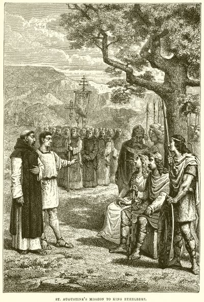 Missão Santo Agostinho ao rei Ethelbert de English School