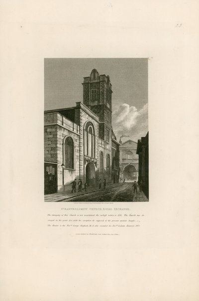 Igreja de São Bartolomeu, Royal Exchange, Londres de English School