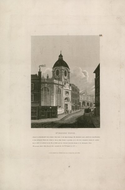St Bennet Finck, Rua Threadneedle, Londres de English School