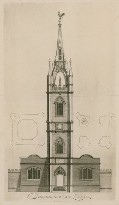 St Dunstan no leste, Londres de English School