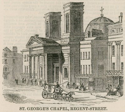 Capela de St Georges, Regent Street, Londres de English School