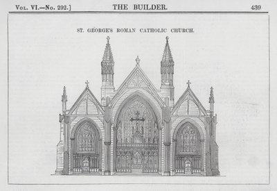 Igreja Católica Romana de São Jorge (gravura) de English School