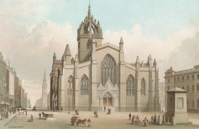Catedral de St Giles e High Street - Edimburgo de English School