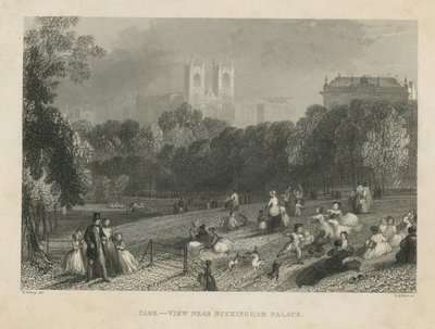 St Jamess Park, vista perto do Palácio de Buckingham de English School