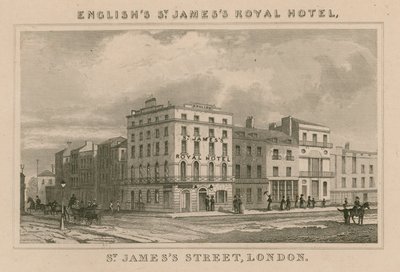 Hotel St Jamess Royal, St Jamess Street, Londres de English School