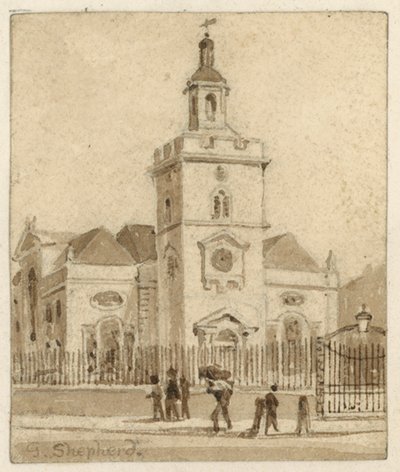 St Mary, Whitechapel, Londres (wc no papel) de English School