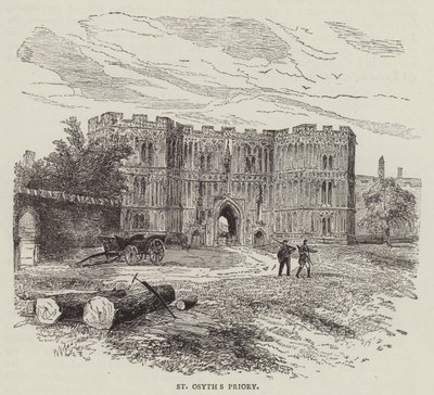 Priorado de St Osyth (gravura) de English School