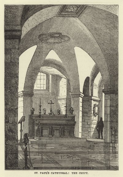 St Pauls Cathedral, a cripta de English School