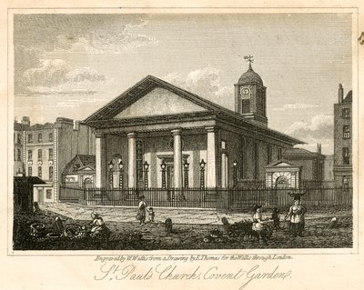 St Pauls, Covent Garden, Londres de English School