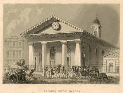 St Pauls, Covent Garden, Londres de English School